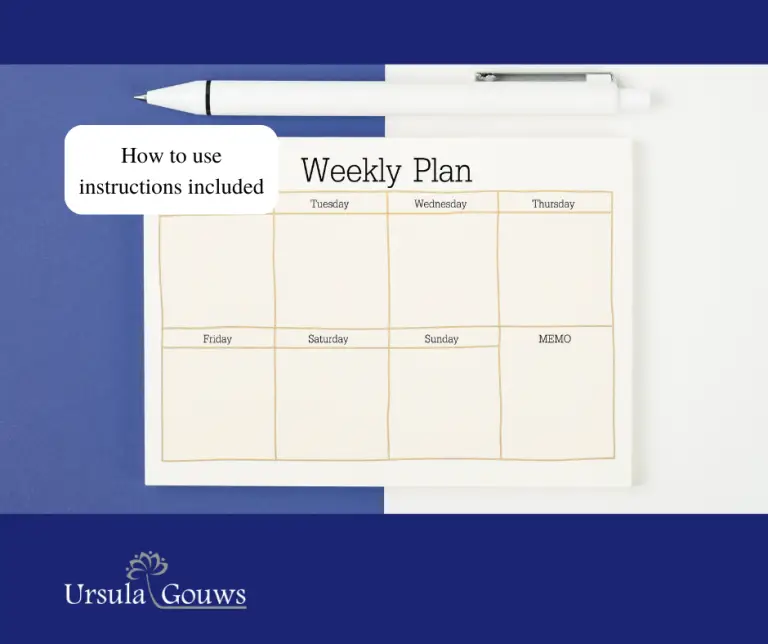How To Make a Weekly Planner