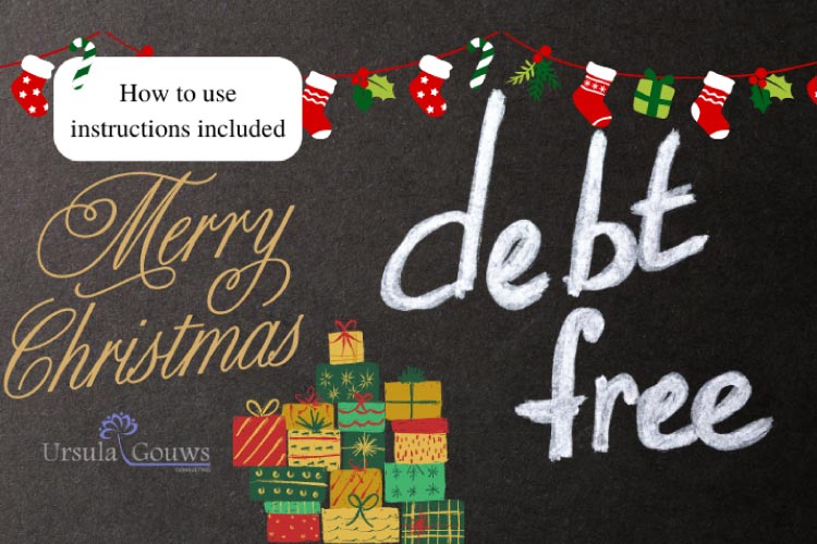 Ursula Gouws Consulting Debt Free Christmas Planner