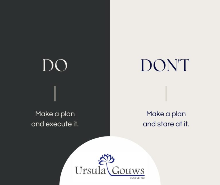 Ursula Gouws Consulting Steps For Living With A Plan