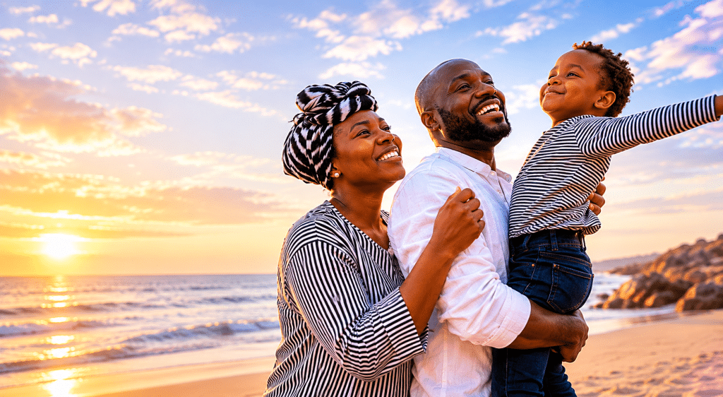 Family enjoying a fresh financial start after resolving overwhelming debt through personal sequestration.